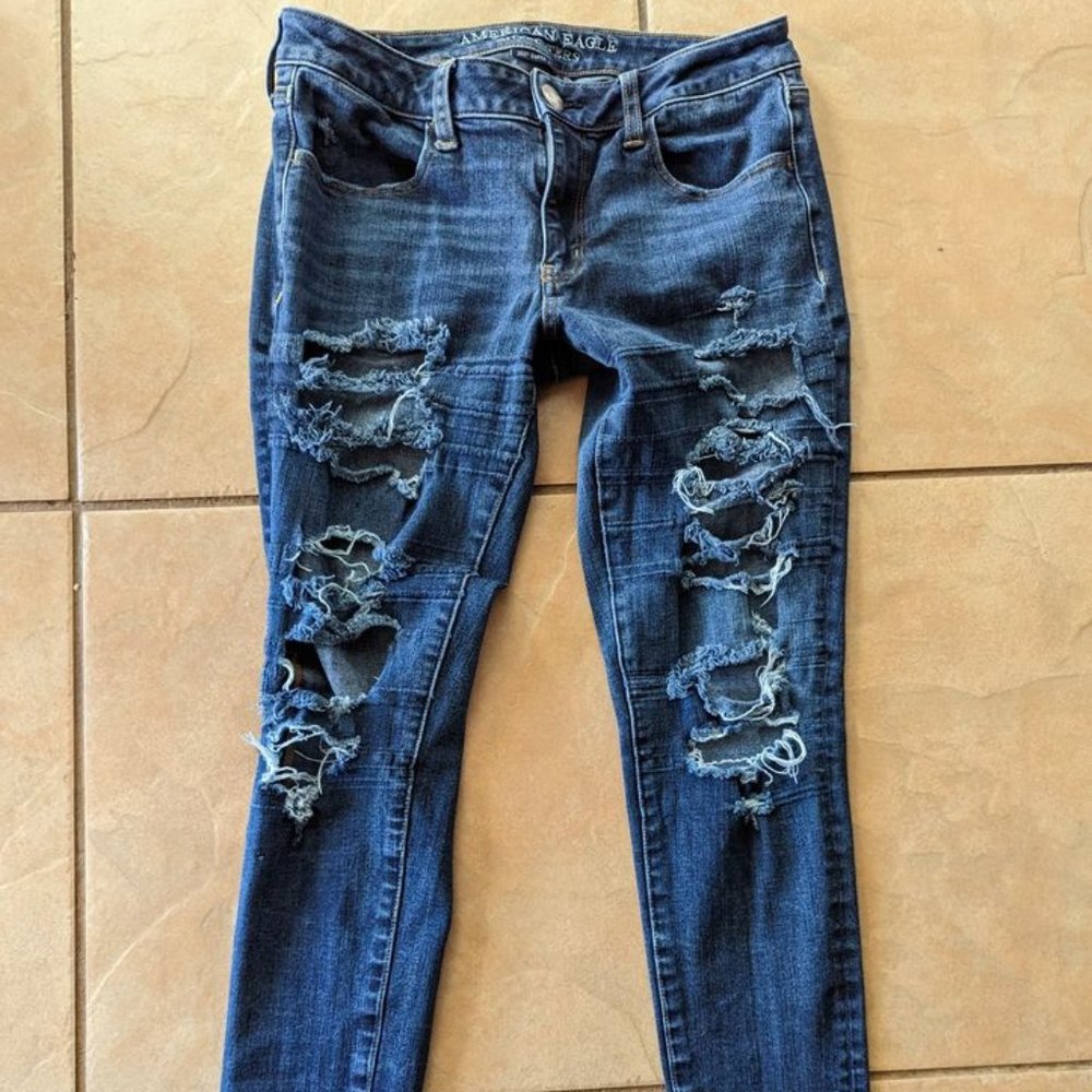 EUC Women's Juniors AEO 360 Super Stretch Jegging Jeans sz 8